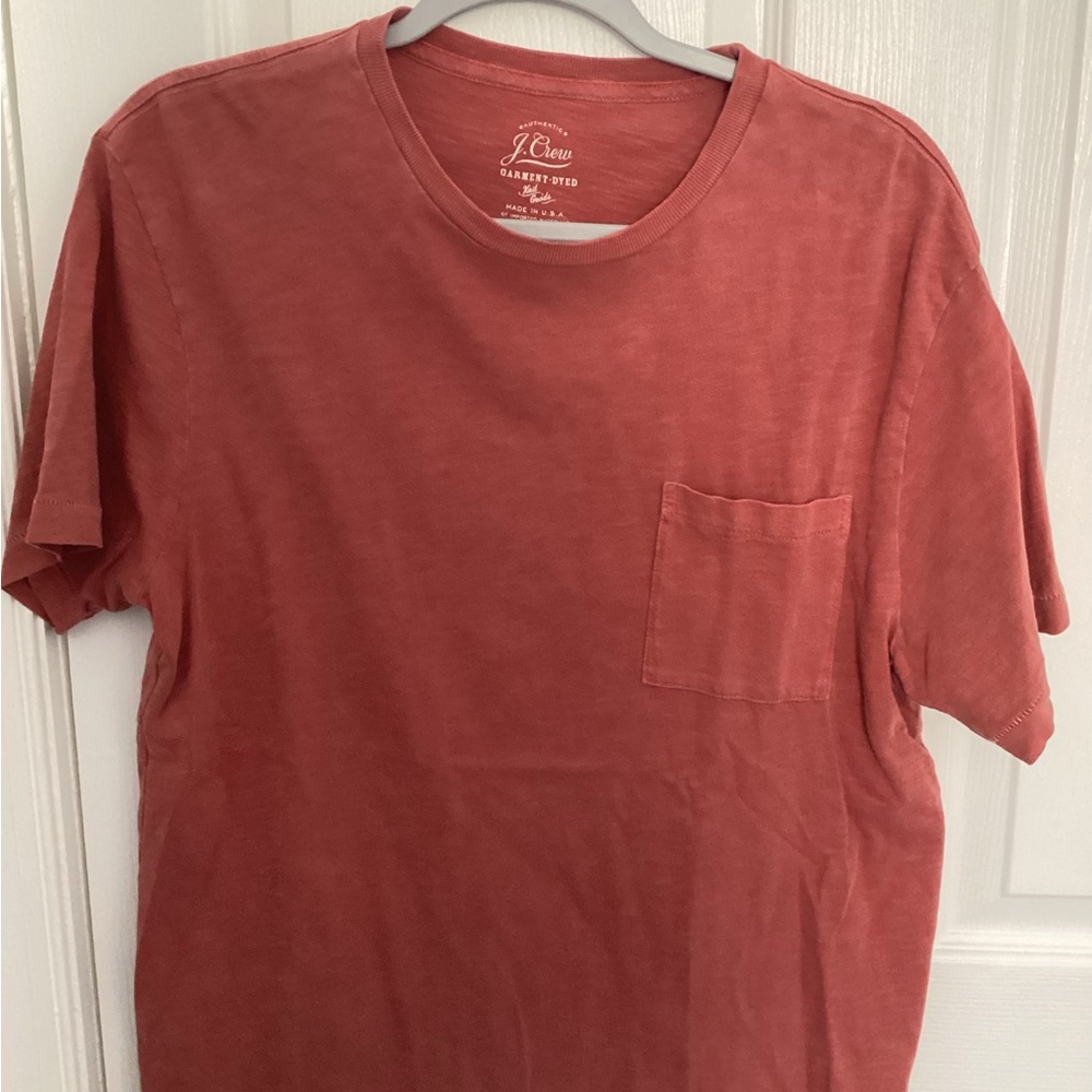 J. Crew Men's Red Pocket Tee